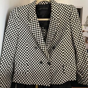 Zara Checkered Blazer